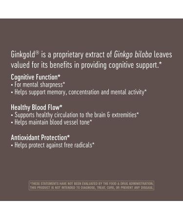 Nature's Way Ginkgold 60mg - 50 Tablets - Boost Memory & Cognitive Function - Buy Online on GoSupps.com