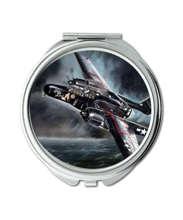 wwii aircraft Mirror Compact Mirror fighter in this moment pocket mirror portable mirror