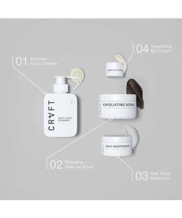 CRVFT Men's Daily Facial Moisturizer 1oz | Deep Hydration for All Skin Types | Hyaluronic Acid | Paraben & Sulfate Free | Made in USA | AM/PM Use - Buy Online on GoSupps.com