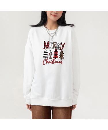 Segaven Women's Christmas Tree Print Crewneck Sweatshirt - Ugly Xmas Pullover - Medium - Buy Online on GoSupps.com