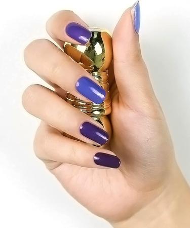 Kalolary Purple Gel Nail Polish Strips - 20 Stickers | Self-Adhesive, Full Wraps with Nail File | UV/LED Lamp Required - Buy Online on GoSupps.com