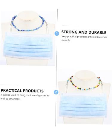 Buy Healeved 2 STK Glasses Mask Chain - Anti-Lost Slipproof Adjustable Ear Bracket & Holder for Glasses - 50cm Length - Buy Online on GoSupps.com