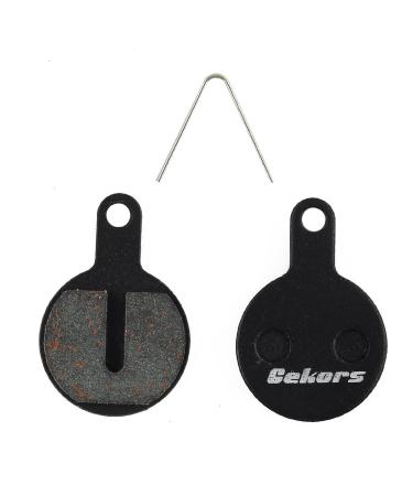 Gekors Semi-Metallic Bicycle Disc Brake Pads for Tektro Lyra, 1 Pair with a Spring, Black