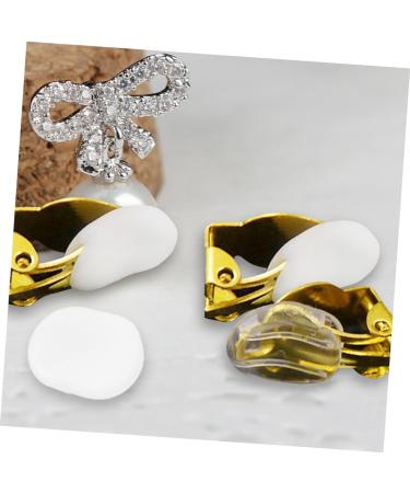 CIMAXIC 60 Pieces Soft Earring Pads Transparent Comfortable Ear Clip Pads Nonslip Pain Relief Earring Support for Jewelry Daily Use - Buy Online on GoSupps.com
