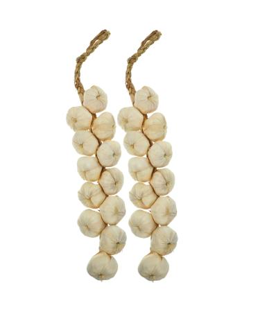 Alipis 12 Pcs Artificial Plants for Outdoors Garlic Hanging Artificial Home Decor Fake Carrots Vegetable Realistic Plant Indoor Artificial Trees for Outdoors Pendant Household White Child Whitex6pcs 11.45cmx6pcs
