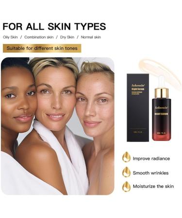 Night Serum Face Serum Skin protection Smooth Reduce Wrinkles Moisturize the skin - Buy Online on GoSupps.com