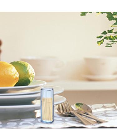 Jimtuze Acrylic Qtip Holder & Travel Case - Transparent Storage for Cotton Swabs Dental Floss & Hair Accessories - Blue - Buy Online on GoSupps.com