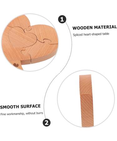 HOMSFOU 2 Pcs Wooden Heart Patchwork Country Home Decor Blank Puzzles to Draw on Wedding Decor Puzzle Board Wedding Wooden Heart Puzzle Heart Puzzle Wall Decor Wooden Adornment 3d The Sign As Shownx2pcs 16.6x15cmx2pcs - Buy Online on GoSupps.com