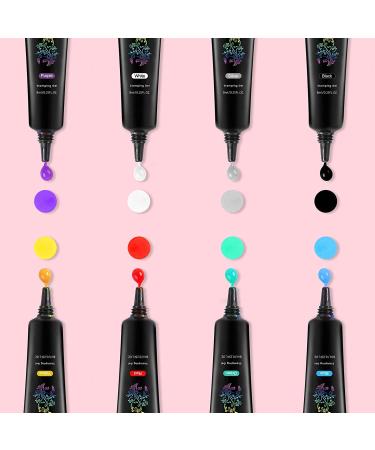 Biutee Nail Stamping Gel Polish Set - 8 Colors 8ML UV LED Gel for Stamping Plates - 0.25 Fl Oz (Pack of 8) - Buy Online on GoSupps.com