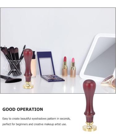 Beavorty Espresso Hand Tamper 1pc Dispensing Plate Tools for Wood Eye Makeup Pressing Seal Stamp Wooden 9x2.4cm Brown - Buy Online on GoSupps.com