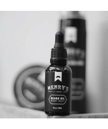 Henry's Of London Beard Oil for Men - Promotes Hair Growth, Softens Stubble, Moisturizes, Nice Smelling - Short and Long Beard, Moustache Oil - Buy Online on GoSupps.com