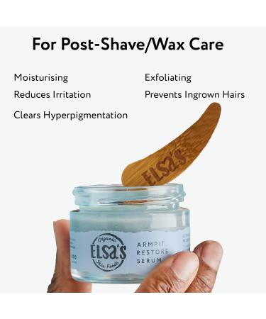 Elsa's Organic Skin Foods - Natural Armpit Restore Serum - Hydrating Serum - 2% BHA Salicylic Acid - For Reducing Irritation - Hydration & Moisture Boosting - Antipigmentation - Buy Online on GoSupps.com