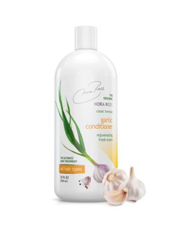 Nora Ross Garlic Extract Conditioner Wheat Amino Acids Condition & Argan Oil to Moisturize Hair Enhance Shine & Fight Against Frizzy Hair for Smooth Texture Ideal for All Hair Types 32 Oz