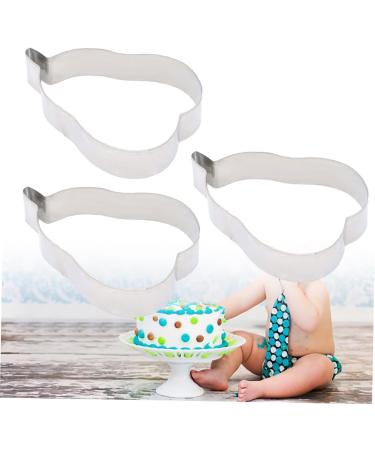 OUNONA 3 Pcs Cake Baking Molds Fondant Molds Cake Mold Cookie Mold Gummy Molds Cutting Molds Chocolate Baking Molds Biscuit DIY Baking Molds Stainless Steel Molds Dessert Fudge - Buy Online on GoSupps.com