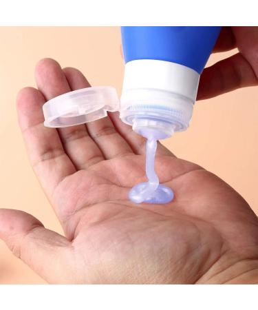 Travel Bottles Set - 8 Waterproof Silicone Bottles & Transparent Cosmetic Bag for Shampoo & Cosmetics (89ml) | International Shipping - Buy Online on GoSupps.com