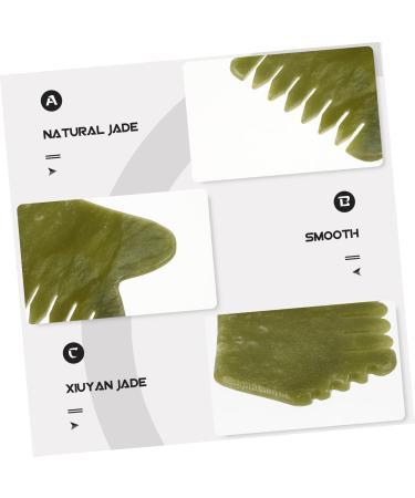Frcolor 7 STK Xiuyan-Jade Gua Sha Massage Tools Set for Facial Skin Care - Natural Jade Facial Massage Tool for Relaxation & Beauty - Buy Online on GoSupps.com
