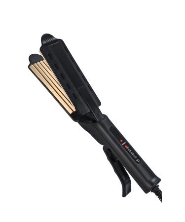 Professional Hair Crimper Iron with 10 Temperature Control Black