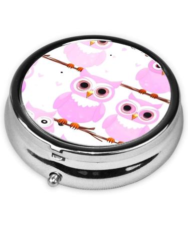 Cute Owlround Pill Box - 3 Compartment Travel Organizer | Portable Pill Box for International Shipping - Buy Online on GoSupps.com