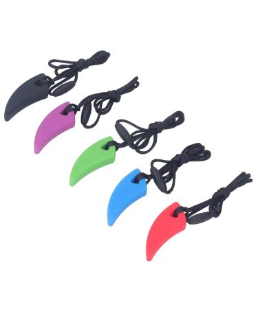 5-Pack Caus Sensory Necklaces | Food-Safe Silicone Chewing Chains for ADHD Relief | Anxiety & Security Aids - Buy Online on GoSupps.com
