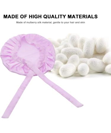 HEALLILY Women s Adjustable Satin Sleep Cap Lavender Hair Care Bonnet for Girls & Women - Buy Online on GoSupps.com
