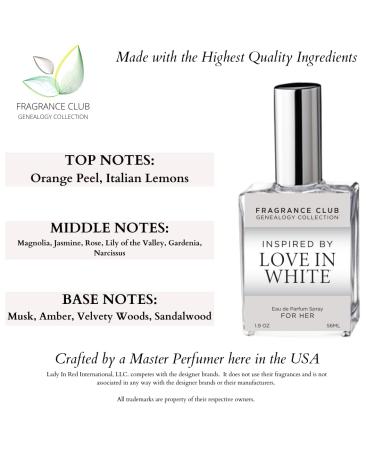 Inspired by Love In White 1.9 oz. EDP Womens fragrance. Our version is a sweet fresh floral fragrance. - Buy Online on GoSupps.com
