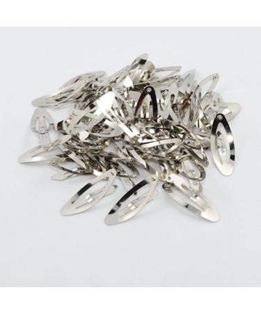 Buy Chiwanji 50 Pieces Oval Bendy Snap Hair Clips - Silver Hairpins for DIY Hairstyles 3.7 cm - International Shipping Available - Buy Online on GoSupps.com