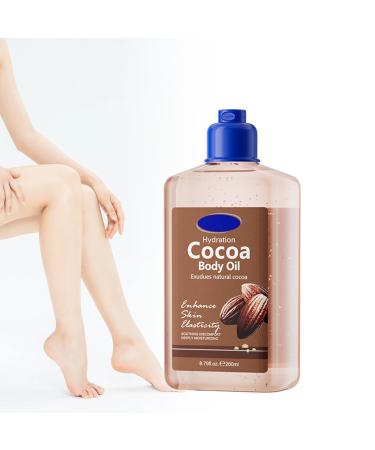 Body Oil Nourishing body oil Radiant glow for dry skin Nongreasy body care After shower for supple hydrated skin 260ml cocoa cocoa 260ml