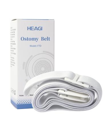 Ostomy Belt Two Piece Adjustable Stoma Waistband Preventing Chassis Warping Colostomy Belt for Post Operative Care After Colostomy Ileostomy Surger