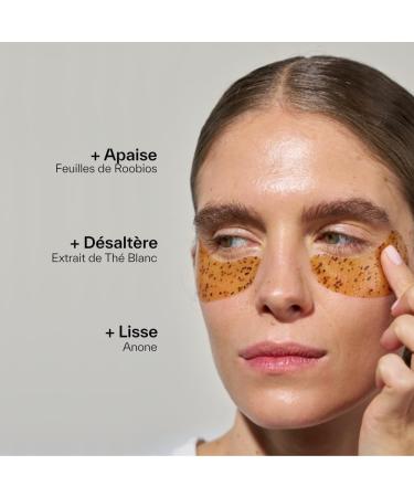 DAY+ | Moisturizing Eye Patches | Hydrates & Soothes Tightness Around the Eyes | Toned Fresh & Smoothed Look | White Tea Rooibos Custard Apple | 98% Natural Ingredients | Pack of 3 Pairs - Buy Online on GoSupps.com