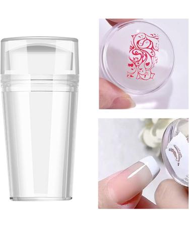 Buy Nail Art Stickers for Women | Party Decor & DIY French Nail Templates - 2 Sets of Washable Silicone Stamps for Beauty Salons - Buy Online on GoSupps.com
