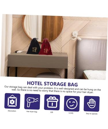 DRESSOOS 4pcs Storage Bag Large Drawstring Pouch The Tote Bag Hair Dryer Holders Hair Dryer Case Fabric - Buy Online on GoSupps.com