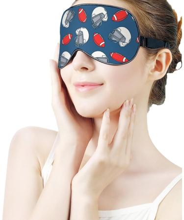 LynaRei Cartoon American Football Sleep Eye Mask - Adjustable Strap Soft Blindfold for Blocking Lights (Style-4) - Buy Online on GoSupps.com