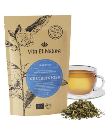 Vita et natura organic nest cleaner tea - 100g loose herbal tea mixture after proven recipe for the entire cycle - 100% organic and natural