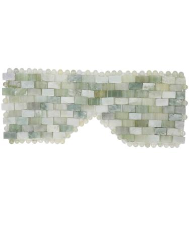 Verdant touch eye mask jadestone eye mask facial massage device natural stone calms tiredness reduced sleep relaxation tool for eye care