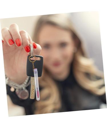 Beavorty 10 Pcs Keychain Mascara Brush Lash Mascara Empty Mascara Wand Eyelash Brush with Keyring and Tube - Buy Online on GoSupps.com