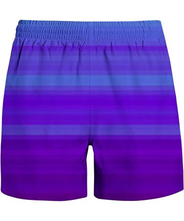 Agiferg Mens Gradient Hawaiian Beach Shorts Quick Dry Surfing Sports Shorts - Purple 4X-Large - Buy Online on GoSupps.com