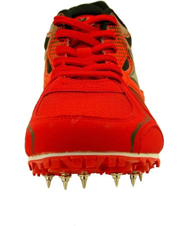 HHEALTH Track Spike Running Sprint Shoes - Breathable Lightweight Athletic Shoes for Boys, Girls, Men, and Women - Blue & Red - Size 6 Women/6 Men - Buy Online on GoSupps.com