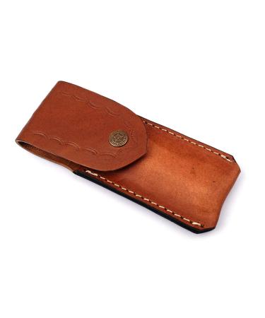 Damascus Straight Razor Kit for Men - Shave Ready Straight Edge Razor, Barber Approved, Blue, Leather Case - Great Gift - Buy Online on GoSupps.com