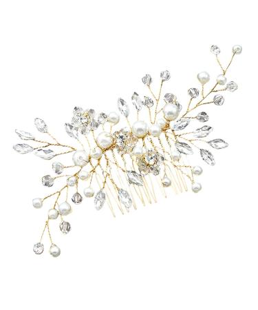 Beaupretty Tiara Women Hairpin Wedding Headpiece Bridal Headdress Bride Insert Comb Bridal Hair Comb Hair Accessories Miss Manual