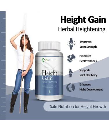 RS Height Gain Supplement with Ashwagandha 60mg Helps In Increase Height | Body Muscle Growth | Stamina & Strength 90 Capsules For Men & Women (Pack of 1) - Buy Online on GoSupps.com