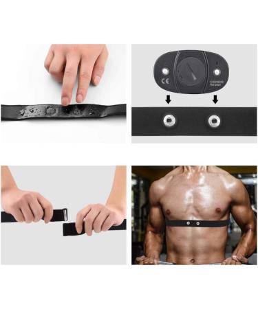 1NISCARTACT Adjustable Elastic Band for Heart Rate Sensors | Garmin Polar Wahoo Bryton | High-Quality Nylon & Spandex | 45mm Black - Buy Online on GoSupps.com