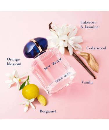 Armani Beauty - My Way - Eau de Parfum - Women's Perfume - Floral Woody Fragrance - Bergamot Orange Blossom Tuberose Jasmine Cedarwood Vanilla and White Musk Notes 3 Fl Oz (Pack of 1) - Buy Online on GoSupps.com