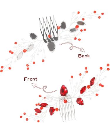 FRCOLOR Hair Comb Girl Headpiece Wedding Hair Accessories Hairpin Rhinestone Clips for Hair Bridal Hair Pin Hair Accessories for Women Decorative Hair Clips Bridal Headpiece Metal - Buy Online on GoSupps.com