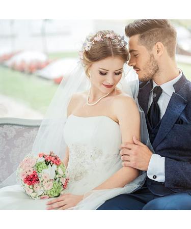 Princess Flower Headpiece Flower Girl Hair Accessories Wedding Hair Piece Pearl Wedding Headband Pearl Flower Leaf Headpieces for Princess Flower Girls and Bridesmaid - Buy Online on GoSupps.com