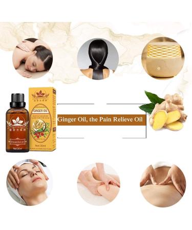 Buy 100% Pure Ginger Root Essential Oil - Lymphatic Drainage & Massage Oil for Blood Circulation & Muscle Relief - 2-Pack - Buy Online on GoSupps.com