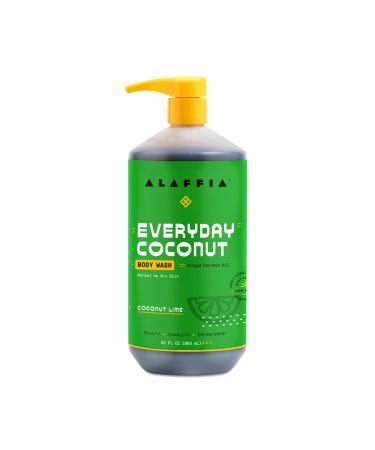 Alaffia Everyday Coconut Body Wash Normal to Dry Skin Coconut Lime 32 fl oz (950 ml)