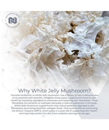 Nootropics Depot White Jelly Mushroom Capsules | 500mg | 60 Count | Tremella fuciformis - Buy Online on GoSupps.com