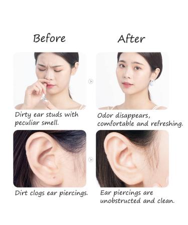 60pcs Disposable Ear Piercing Cleaning Lines - Effective Earring Hole Care Tool in Green | International Shipping Available - Buy Online on GoSupps.com