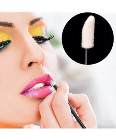 LacyMC Lip Brushes 50 Pieces Black Lip Gloss Applicator Wands Makeup Tool for Details on Eyebrows and Lips - Buy Online on GoSupps.com