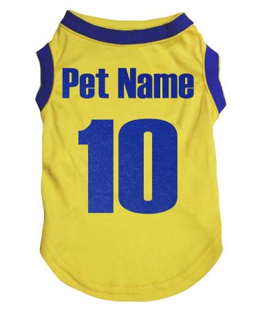 Petitebelle Dog Shirt with National Theme Sweden Size M Yellow M
